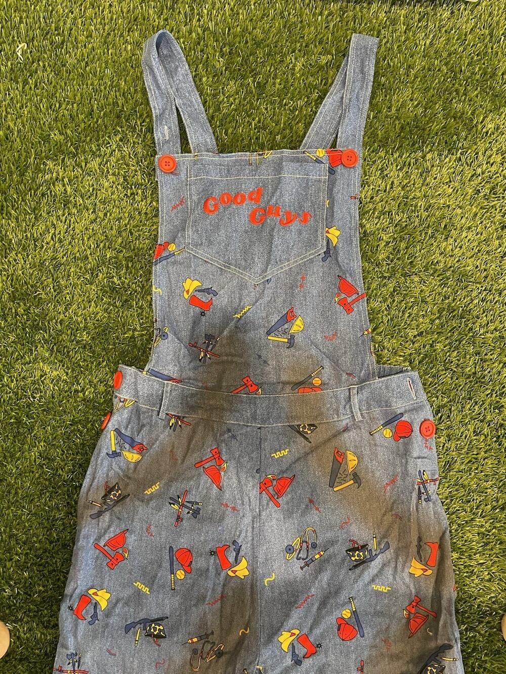 Chucky Good Guys Overalls Adult Costume Size S/M Universal Studios Official